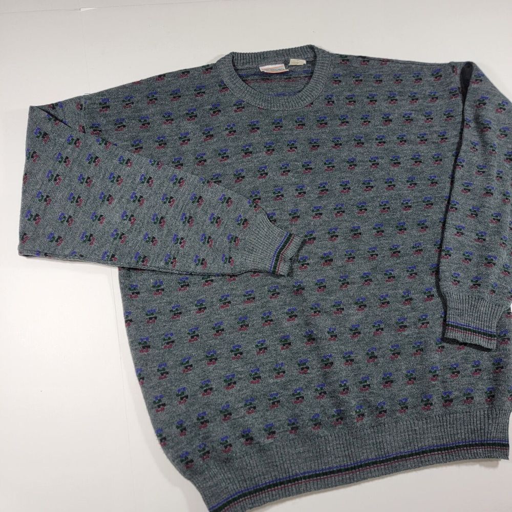 VTG Giorgio Di Firenze Men's Pullover Sweater Crew Neck Wool Acrylic Size XL - Picture 4 of 10